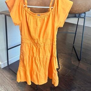 Old Navy Bright Orange Casual Kids Dress
